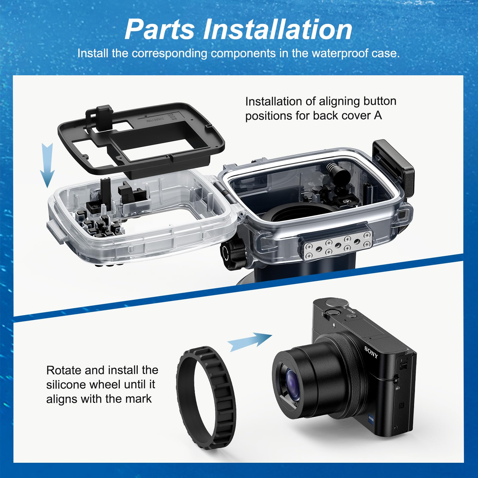 Amazon.com : Sea frogs Camera Housing Compatible with Sony RX100